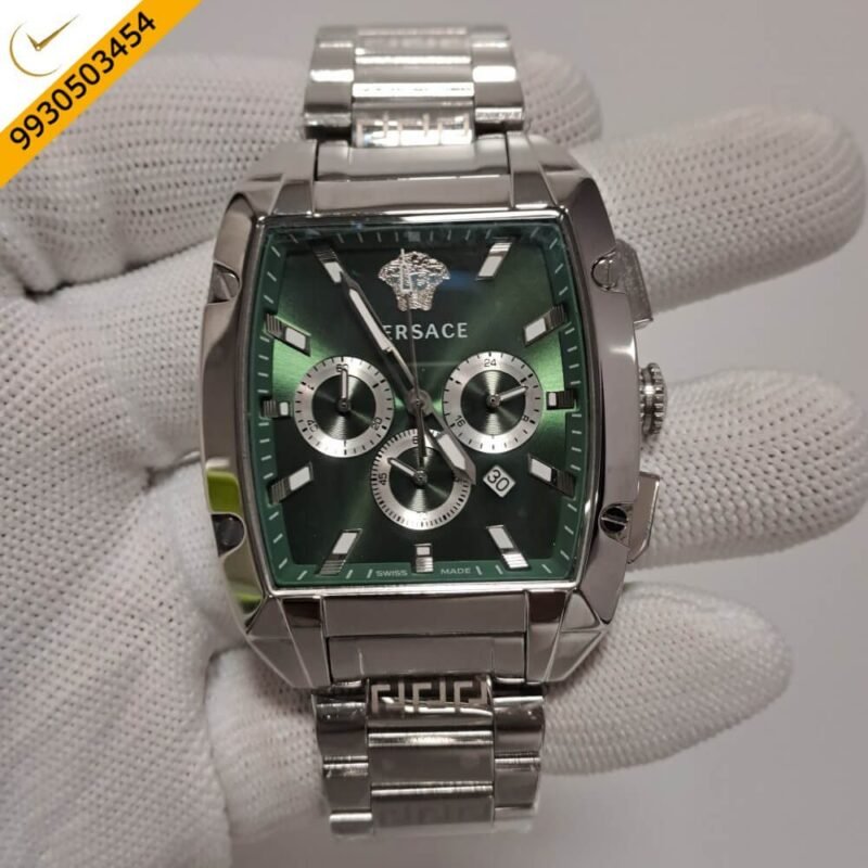 Versace Dominus Chronograph Green Dial Swiss Watch