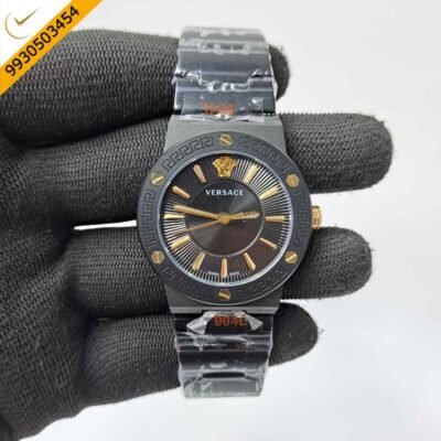 Versace Greca Logo Full Black Edition wiss Watch