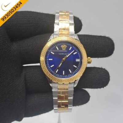 Versace Hellenyium Dual Tone Blue Dial Store Quality Swiss Watch
