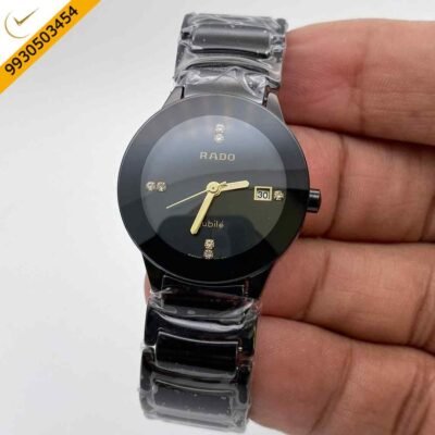 Rado Centrix Silver Full Black Ceramic Watch