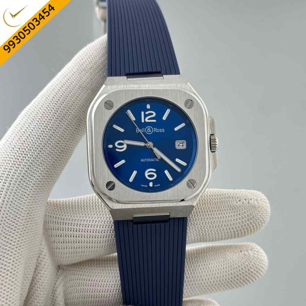 Bell & Ross Urban BR05A Blue Dial Silicone Strap Automatic Watch