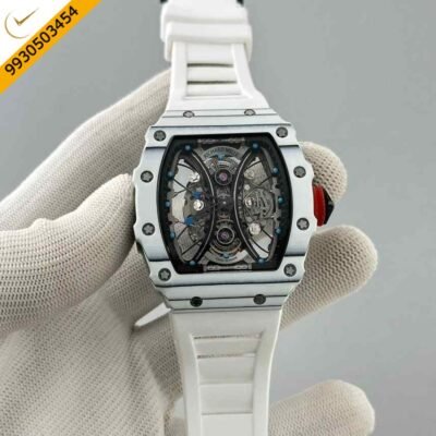 Richard Mille RM 35 01 Rafael Nadel White Rubber Strap Swiss ETA Automatic Watch