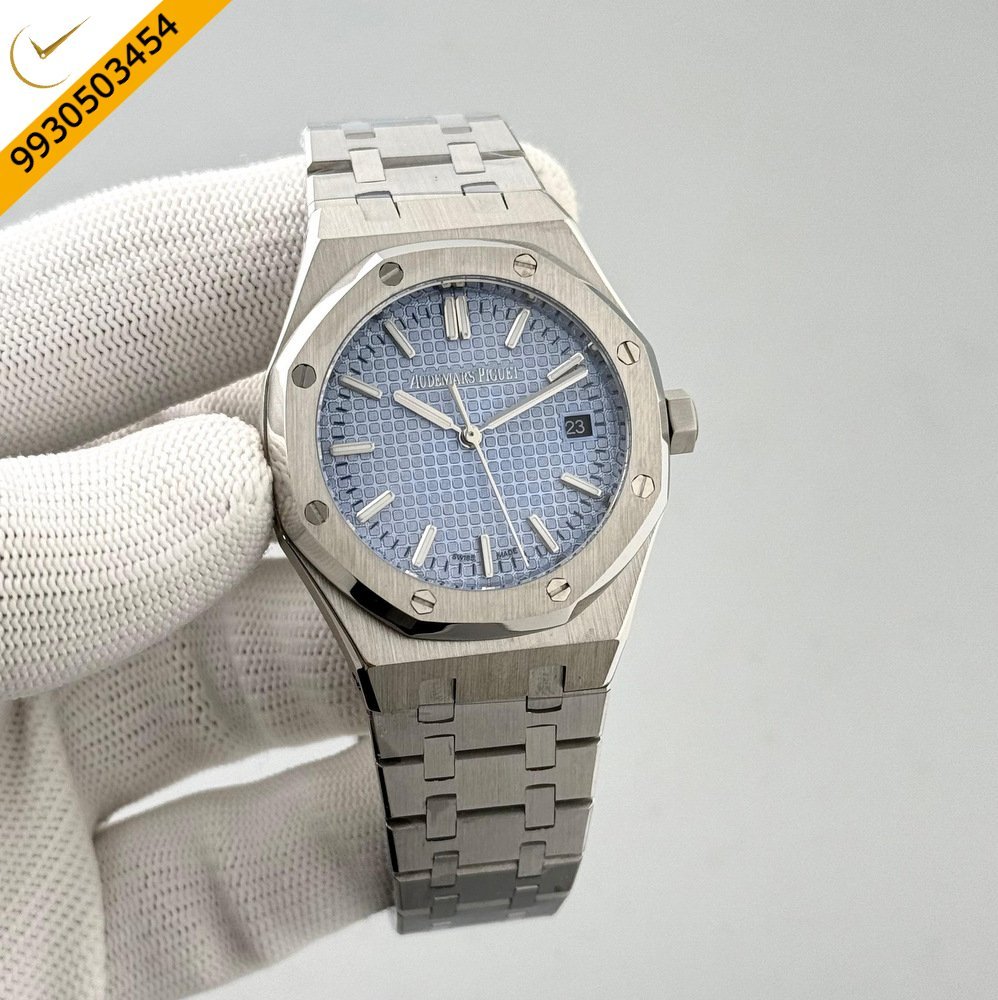 Audemars Piguet Royal Oak Silver Sky Blue Dial Swiss Automatic Watch