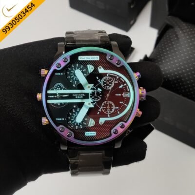 Diesel Mr. Daddy 2.0 Chronograph DZ 7436 Black Dial Swiss Watch