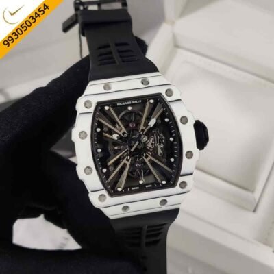 Richard Mille RM 1201 Black Rubber Strap Swiss ETA Automatic Movement Watch