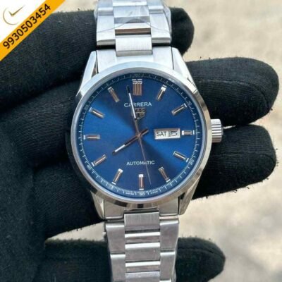 Tag Heuer Caliber 5 Steel Blue Swiss Automatic Watch