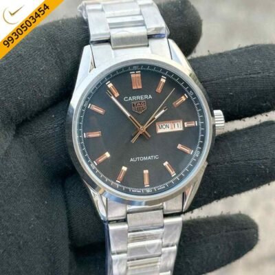 Tag Heuer Caliber 5 Steel Blue Rose Gold Marker  Swiss Automatic Watch