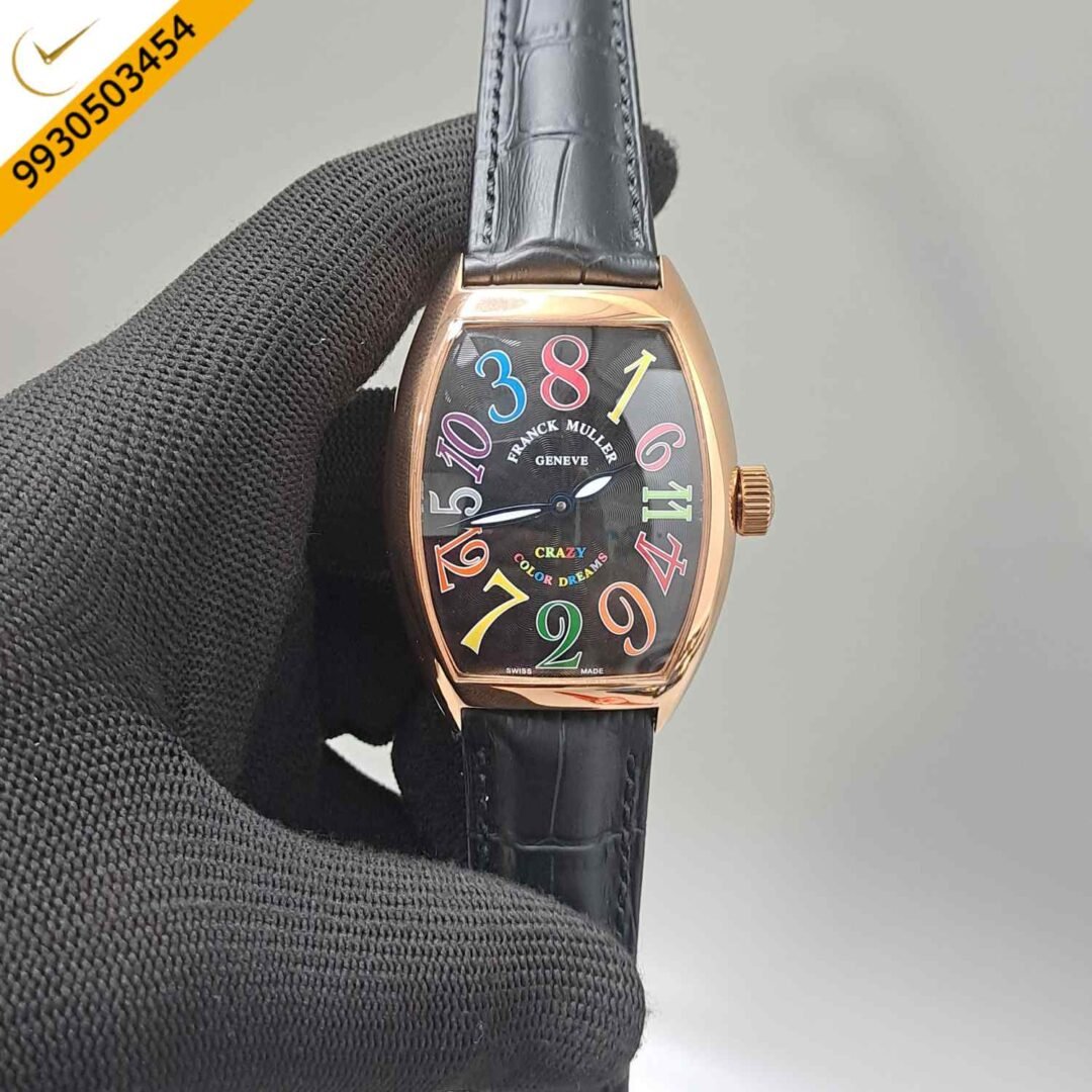 Franck Muller Crazy Hours Color Dreams Rose Gold Swiss Automatic Watch