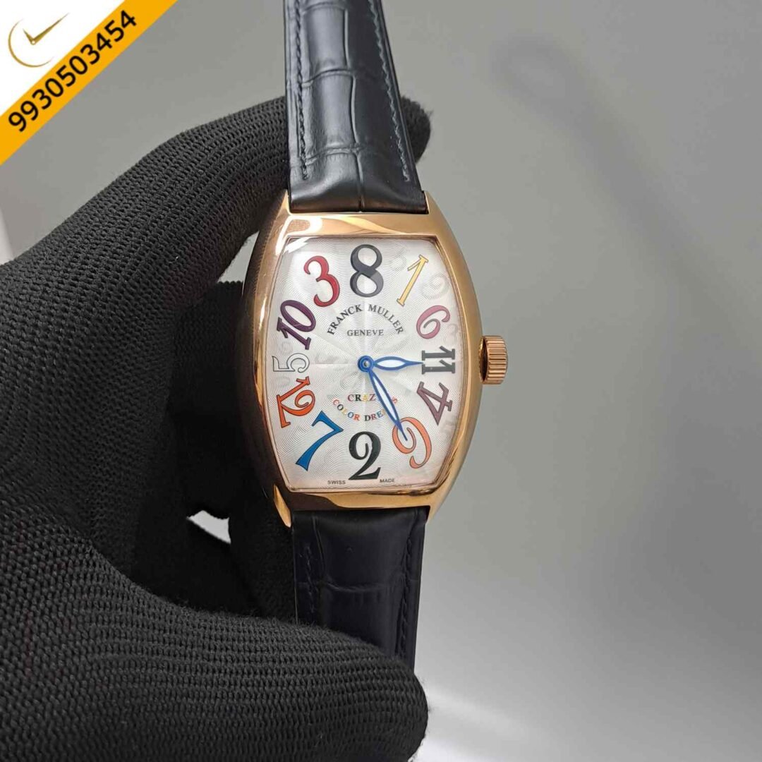 Franck Muller Crazy Hours Color Dreams Rose Gold White Dial Swiss Automatic Watch