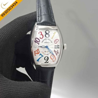 Franck Muller Crazy Hours Color Dreams Silver White Swiss Automatic Watch
