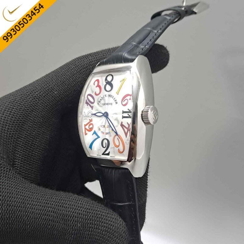 Franck Muller Crazy Hours Color Dreams Silver White Swiss Automatic Watch - Image 2