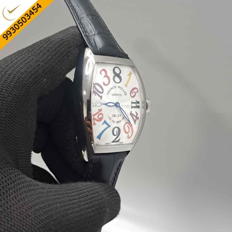 Franck Muller Crazy Hours Color Dreams Silver White Swiss Automatic Watch - Image 3