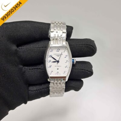 LONGINES EVIDENZA Steel White Number Dial Swiss Watch