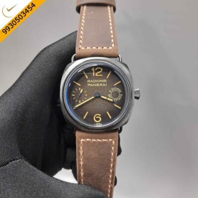 Luminor Panerai Radiomir Giorni Breveatto Brown Dial Brown Leather Strap Swiss Automatic Watch