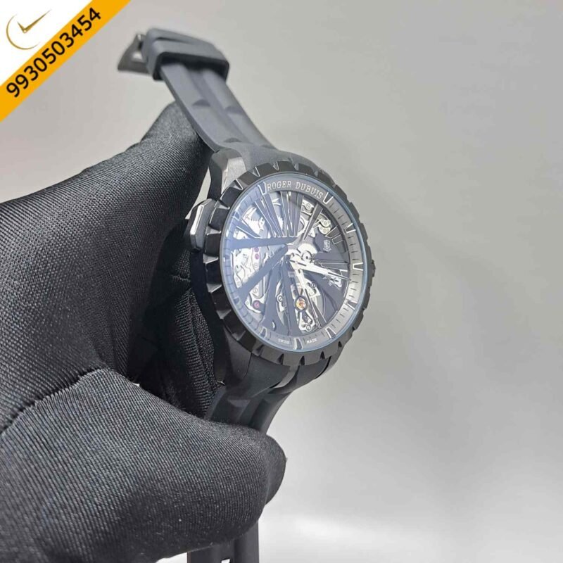 Roger Dubuis Oblvlo Cyber Skeleton Full Black  Edition Swiss Automatic Watch - Image 3
