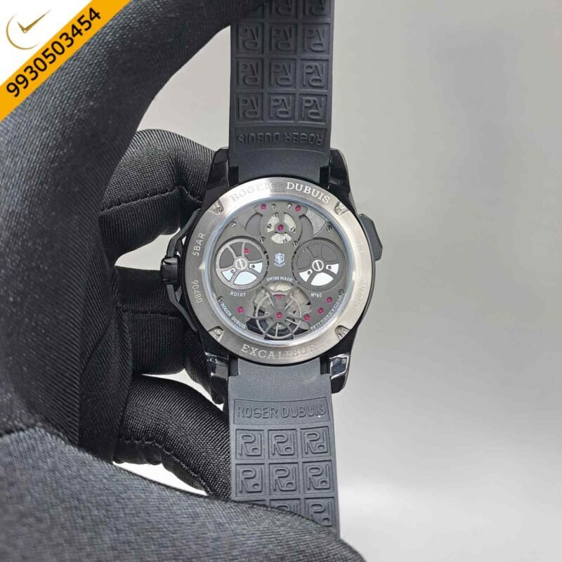 Roger Dubuis Oblvlo Cyber Skeleton Full Black  Edition Swiss Automatic Watch - Image 4
