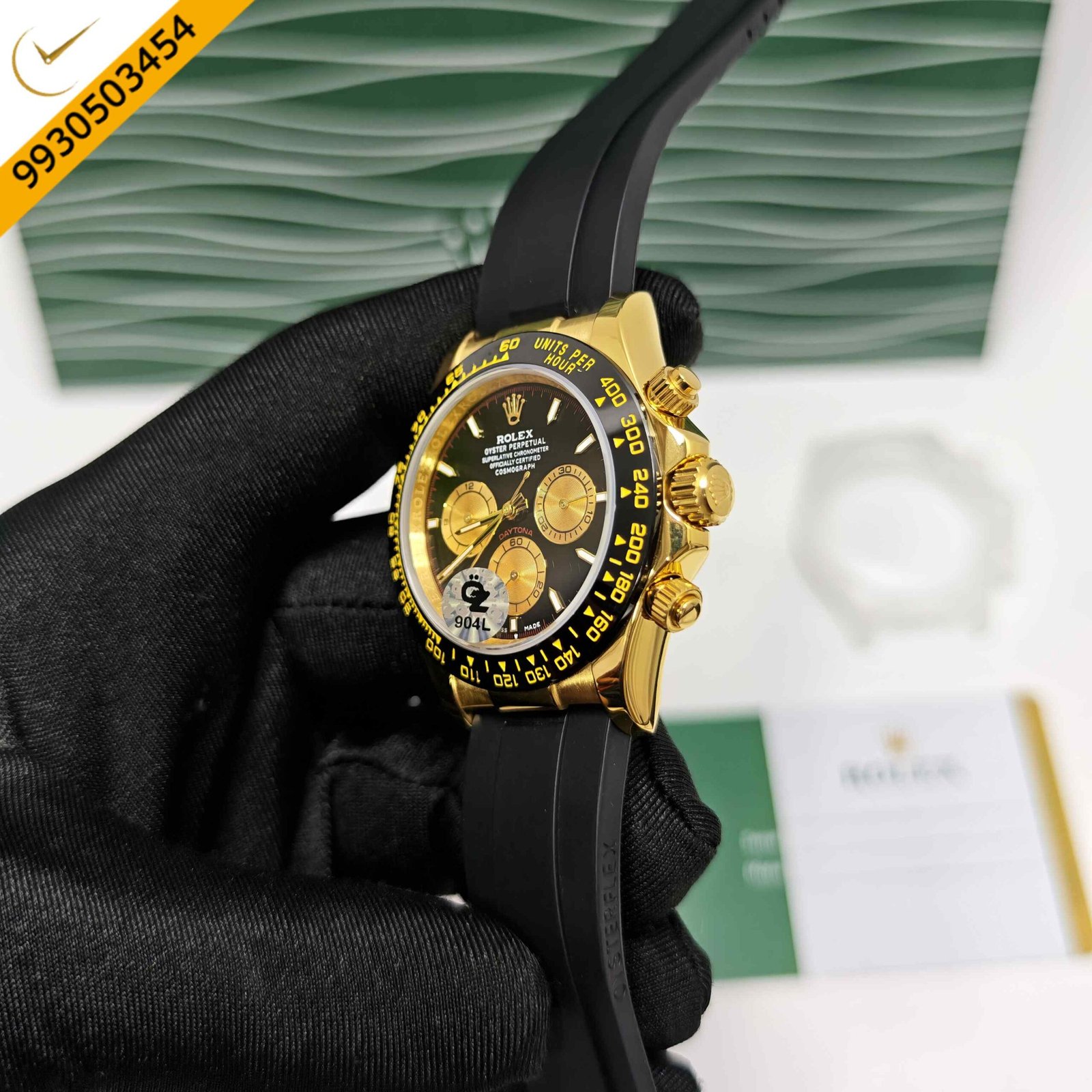 Rolex Oyster Perpetual Cosmograph Daytona Golden Steel Swiss Semi ETA Automatic Watch - Image 2