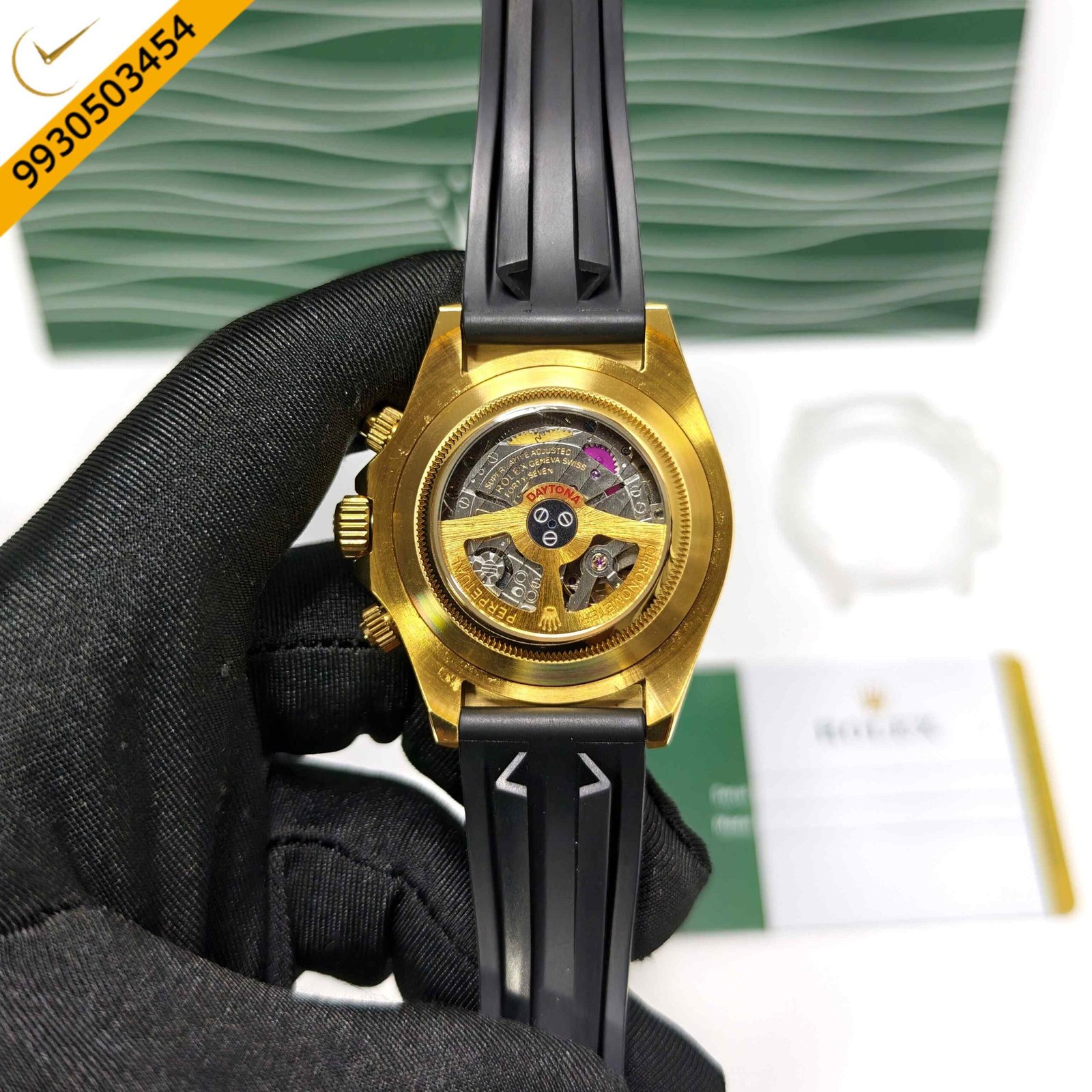 Rolex Oyster Perpetual Cosmograph Daytona Golden Steel Swiss Semi ETA Automatic Watch - Image 4