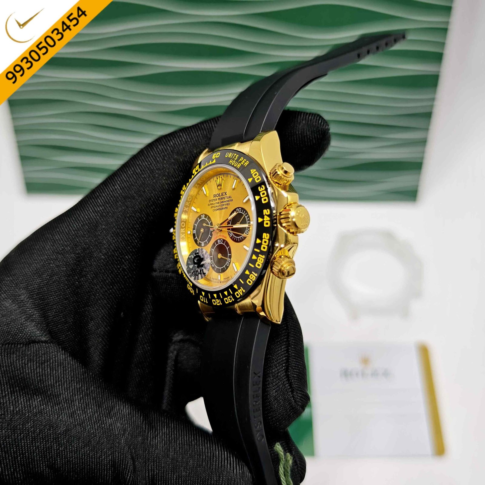 Rolex Oyster Perpetual Cosmograph Daytona Golden Steel Swiss Semi ETA Automatic Watch - Image 2