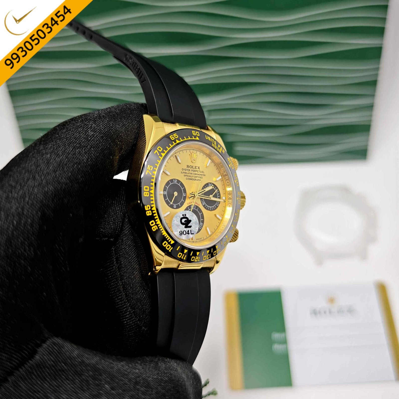 Rolex Oyster Perpetual Cosmograph Daytona Golden Steel Swiss Semi ETA Automatic Watch - Image 3
