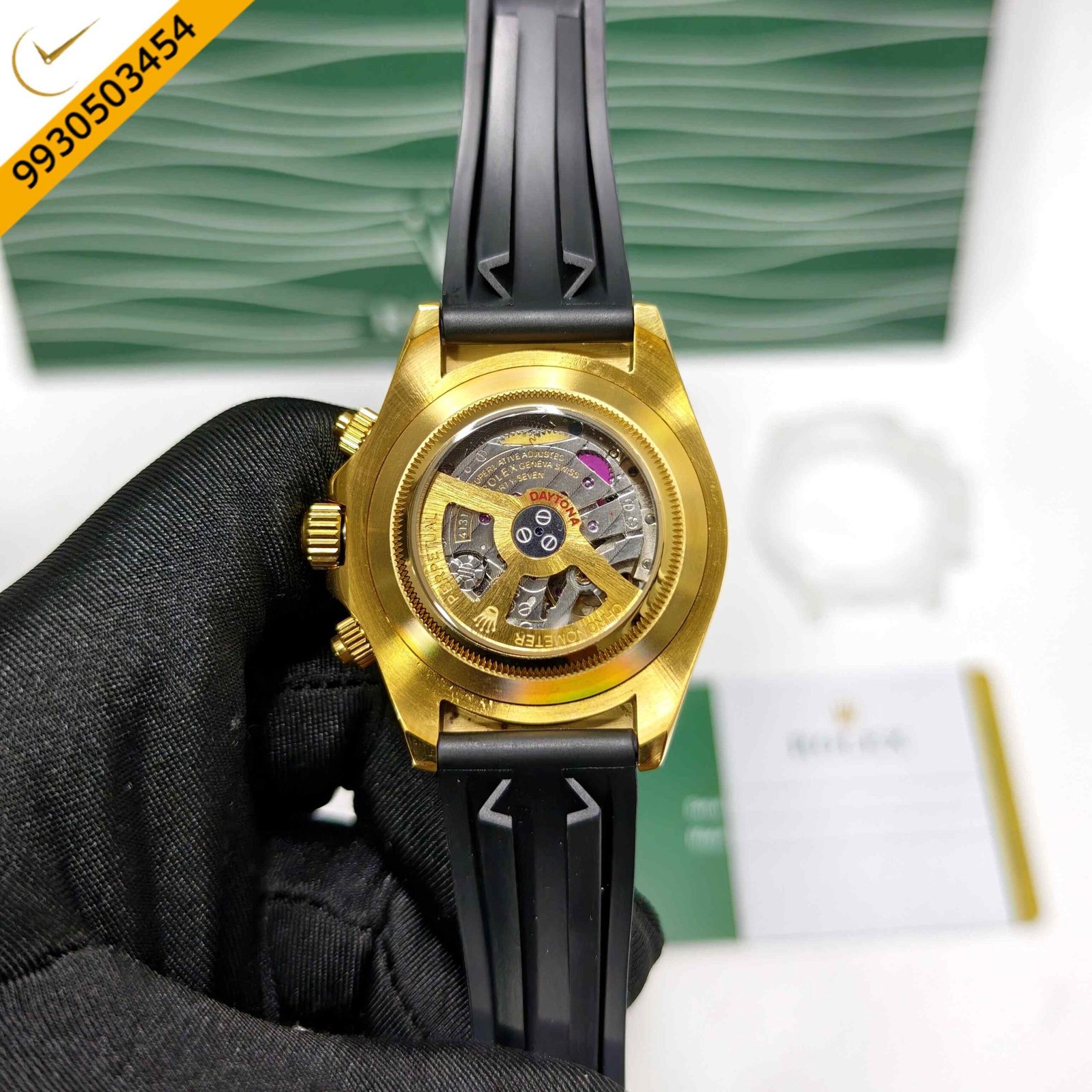 Rolex Oyster Perpetual Cosmograph Daytona Golden Steel Swiss Semi ETA Automatic Watch - Image 4