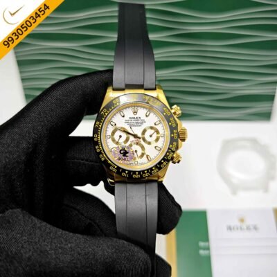 Rolex Oyster Perpetual Cosmograph Daytona Golden Swiss Semi ETA Automatic Watch