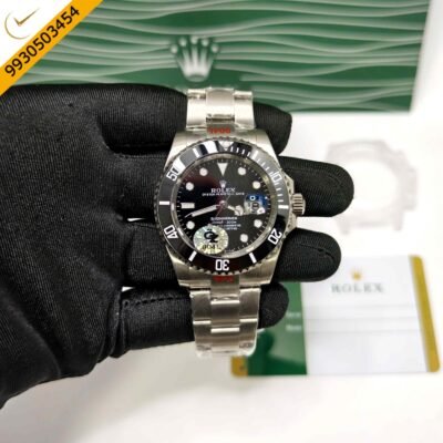Rolex Submariner Date Steel Black Dial Swiss Semi ETA Automatic Watch (Premium Quality)