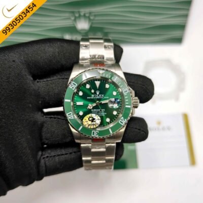 Rolex Submariner Date Steel Green Dial Swiss Semi ETA Automatic Watch (Premium Quality)