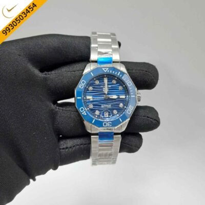 TAG Heuer Aquaracer Professional 300 Date-Steel Blue Dial Diamond Marking Swiss Automatic Watch
