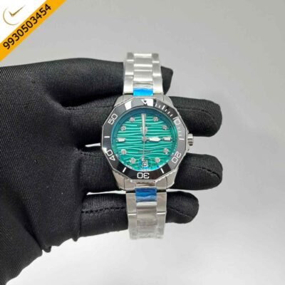 TAG Heuer Aquaracer Professional 300 Date-Steel Green Dial Diamond Marking Swiss Automatic Watch