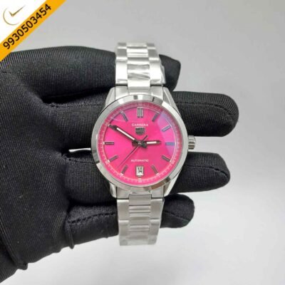 TAG Heuer Carrera Date-Steel Pink Dial Swiss Watch