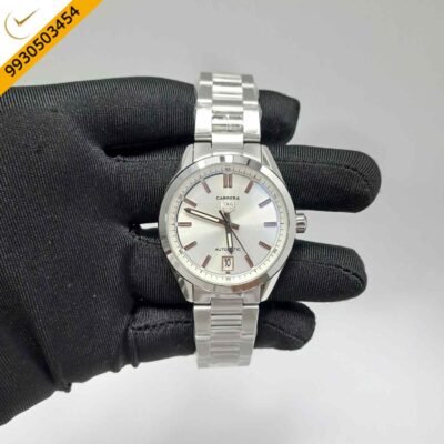 TAG Heuer Carrera Date-Steel White Dial Swiss Watch