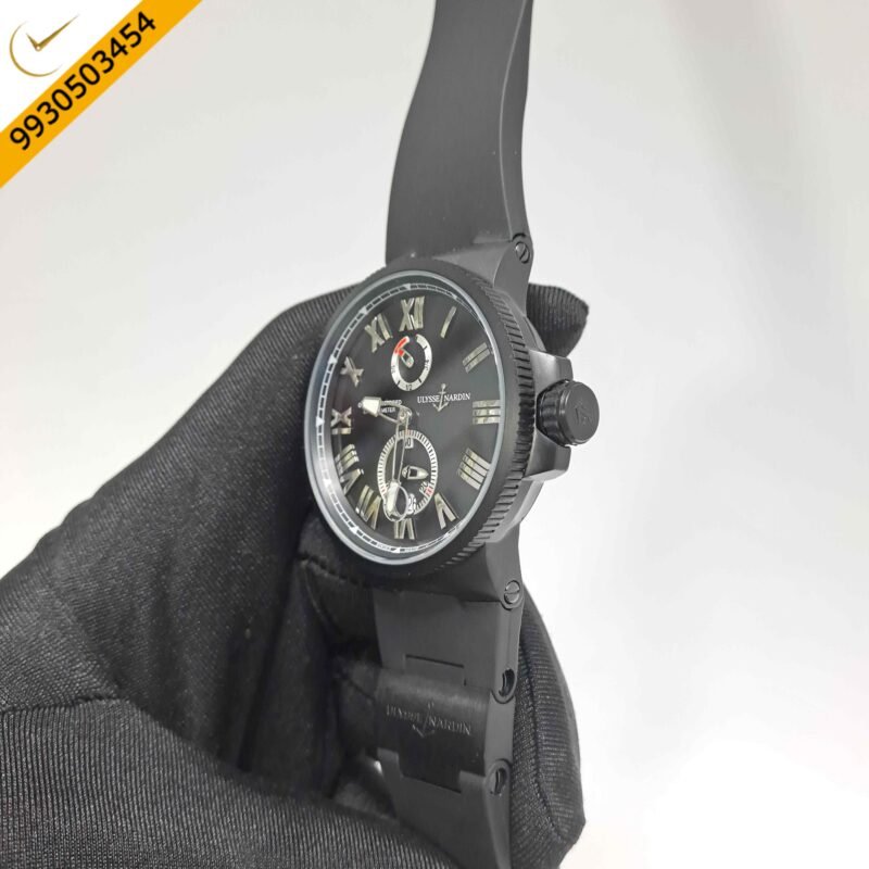 Ulysse Nardin Marine Chronometer Full Black Edition Swiss Automatic Watch - Image 2
