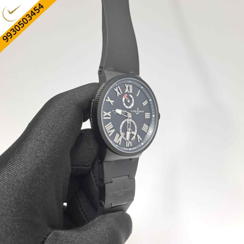 Ulysse Nardin Marine Chronometer Full Black Edition Swiss Automatic Watch - Image 3