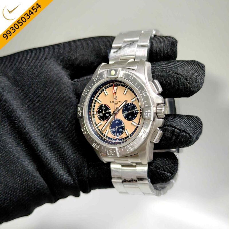 Breitling Avenger B01 Chronograph 44 Steel Beige Dial Stainless Steel Strap Swiss Automatic Watch - Image 2