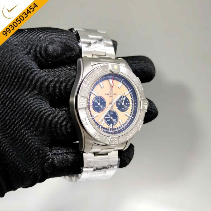 Breitling Avenger B01 Chronograph 44 Steel Beige Dial Stainless Steel Strap Swiss Automatic Watch - Image 3