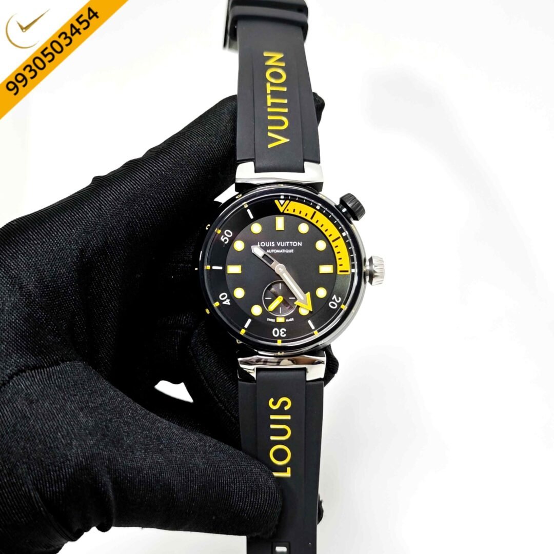 Louis Vuitton Tambour Street Diver Full Black Swiss Automatic Watch
