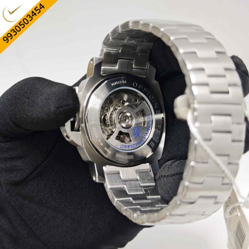 Panerai Luminor Marina PAM01314 White Dial Steel Strap Swiss Automatic Watch - Image 4