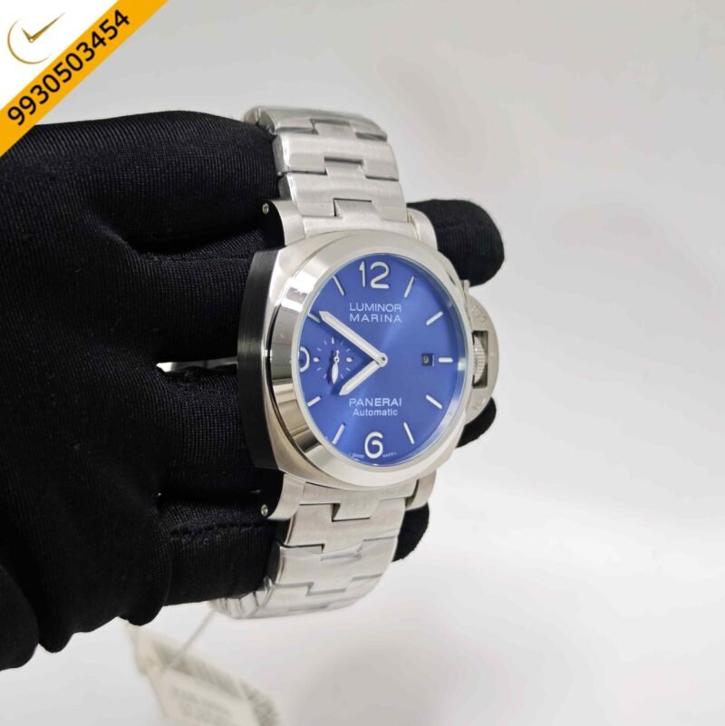 Luminor Panerai Marina Officine PAM01314 Steel Blue Dial Stainless Steel Strap Swiss Automatic Watch - Image 3