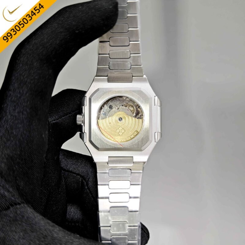 Patek Philippe Cubitus Green Dial Stainless Steel Strap Swiss Automatic Watch - Image 4