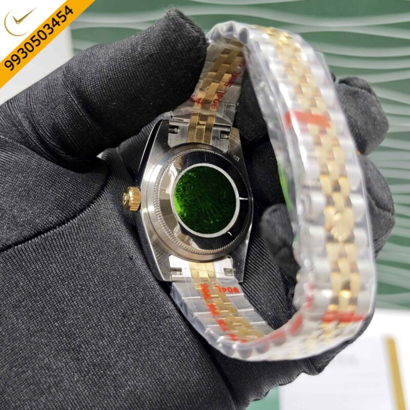 Rolex Date-Just Dual Tone Golden Dial Stick Marker Swiss Automatic Watch - Image 4