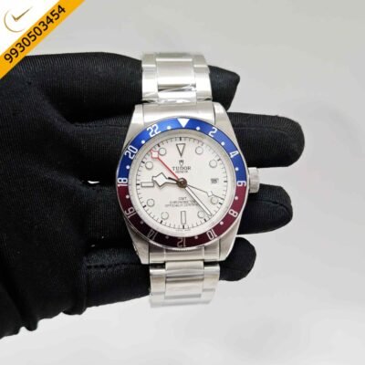 Tudor Black Bay GMT  Pepsi Opaline White Dial Stainless Steel Swiss Automatic Watch