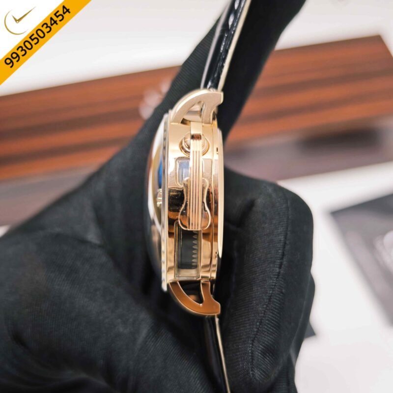 Jacob & Co. Opera Godfather Rose Gold Black Leather Strap Swiss Automatic Watch - Image 2