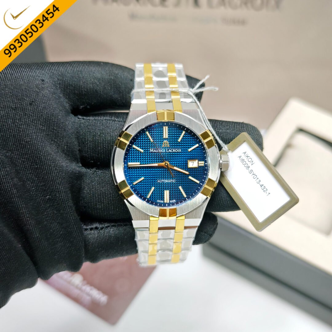 Maurice Lacroix Aikon Steel Blue Dial Limited Edition Dual Tone  Swiss Automatic Watch