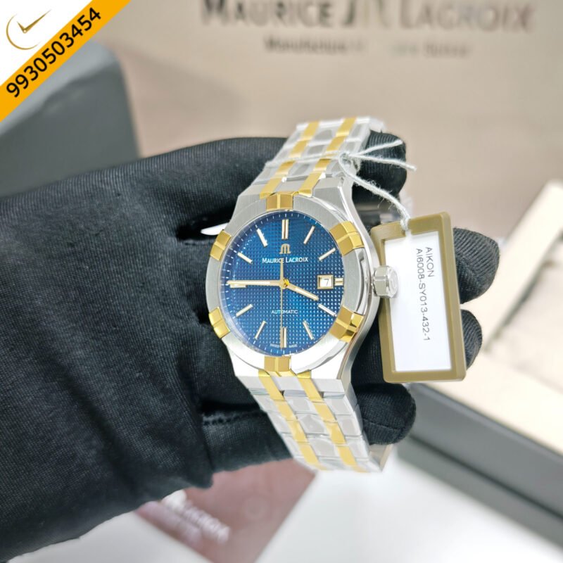 Maurice Lacroix Aikon Steel Blue Dial Limited Edition Dual Tone  Swiss Automatic Watch - Image 2