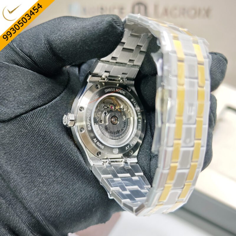 Maurice Lacroix Aikon Steel Blue Dial Limited Edition Dual Tone  Swiss Automatic Watch - Image 4