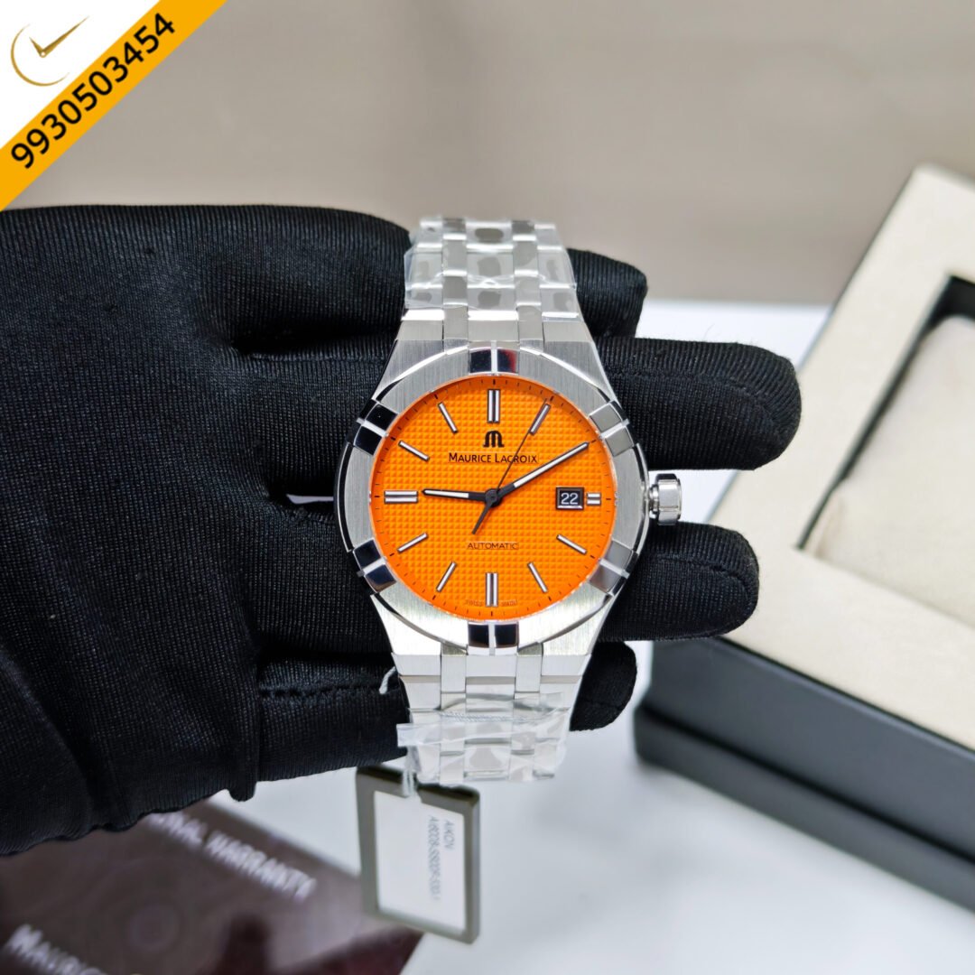 Maurice Lacroix Aikon Steel Orange Dial Limited Edition Swiss Automatic Watch