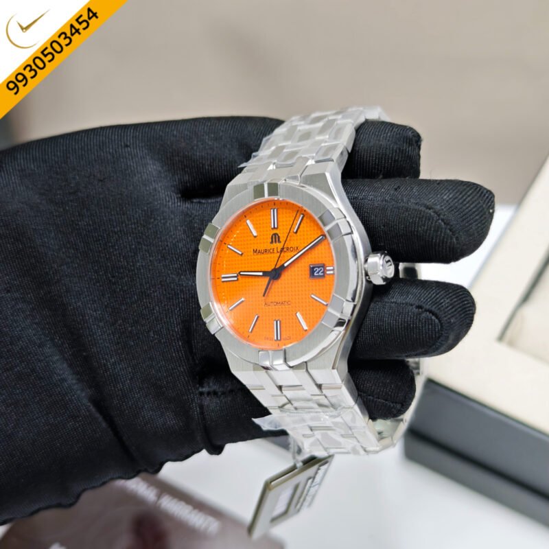Maurice Lacroix Aikon Steel Orange Dial Limited Edition Swiss Automatic Watch - Image 2