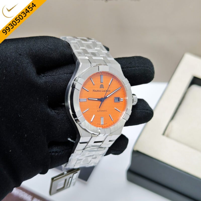 Maurice Lacroix Aikon Steel Orange Dial Limited Edition Swiss Automatic Watch - Image 3