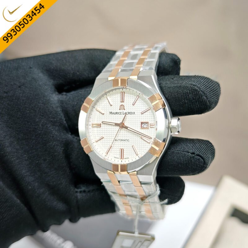 Maurice Lacroix Aikon Steel White Dial Limited Edition Dual Tone Swiss Automatic Watch - Image 3
